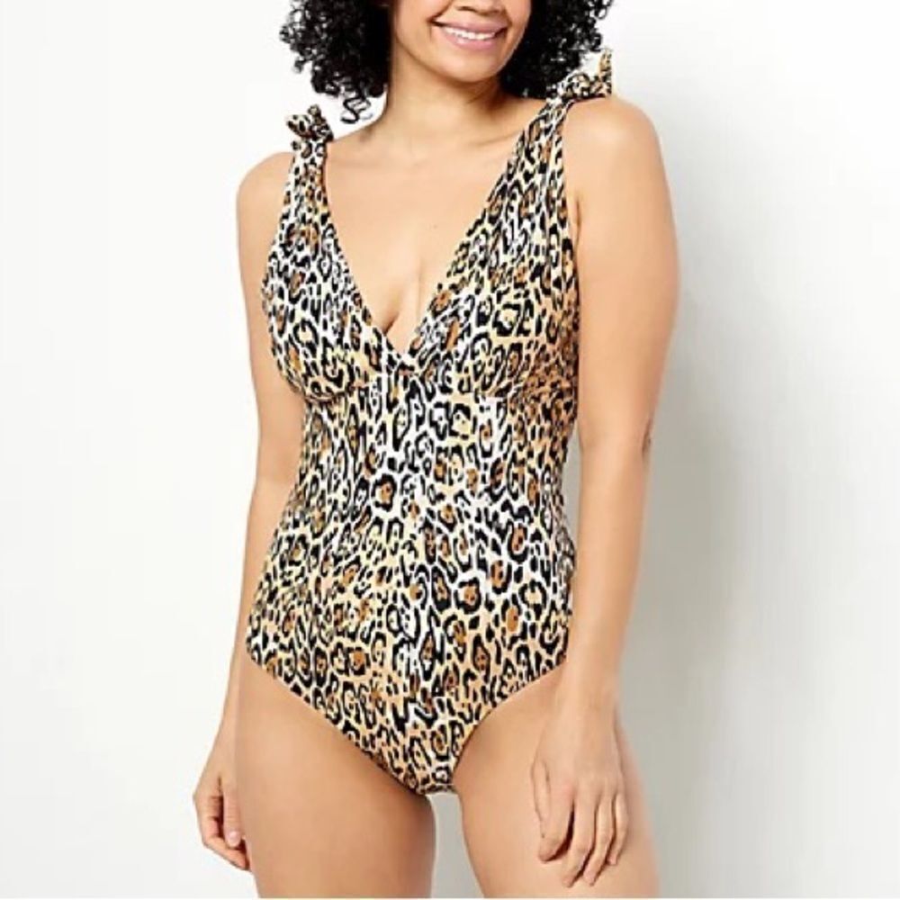 Kim Gravel x Swimsuits For All Tie Shoulder 1-Piece Suit